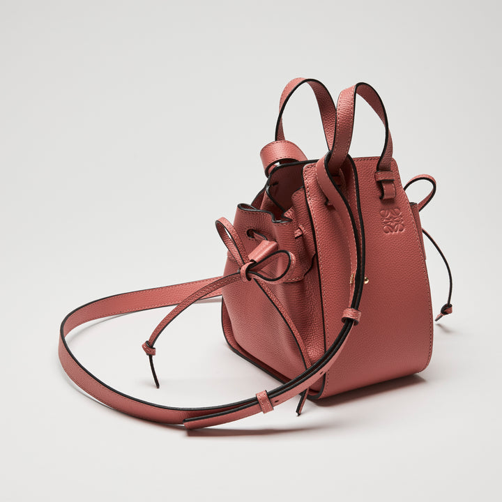 Loewe Blush Calfskin Leather Mini Hammock Bag