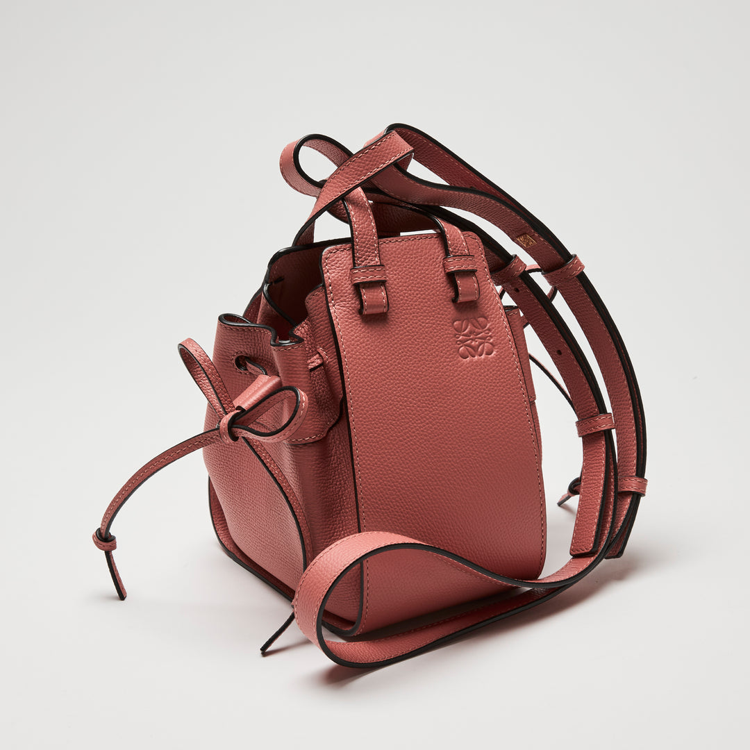 Loewe Blush Calfskin Leather Mini Hammock Bag