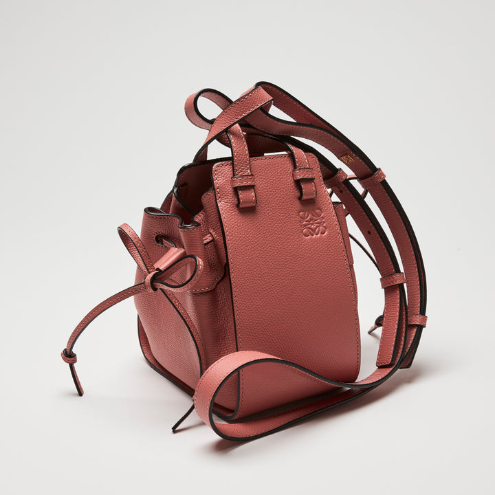 Loewe Blush Calfskin Leather Mini Hammock Bag
