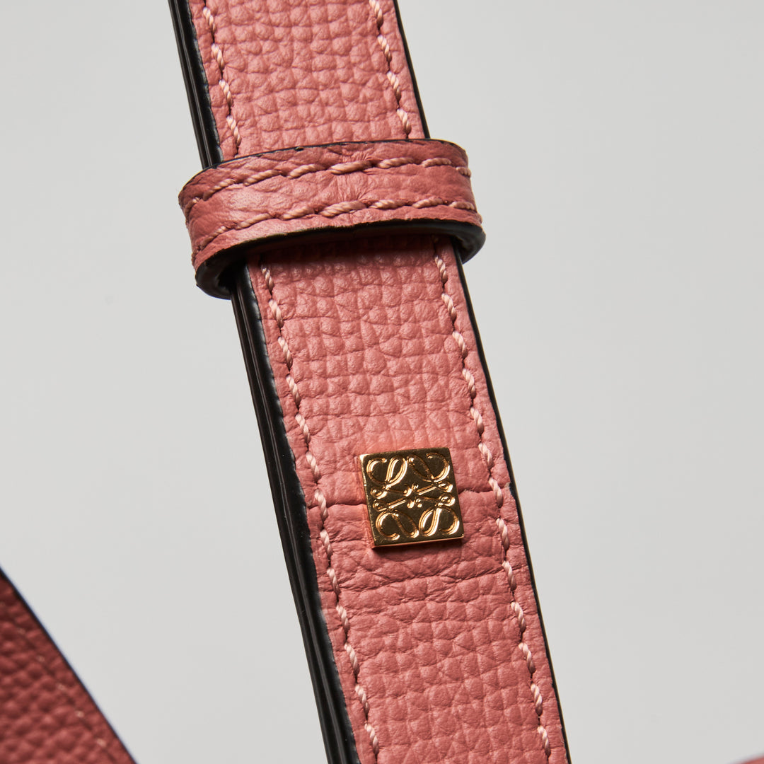 Loewe Blush Calfskin Leather Mini Hammock Bag