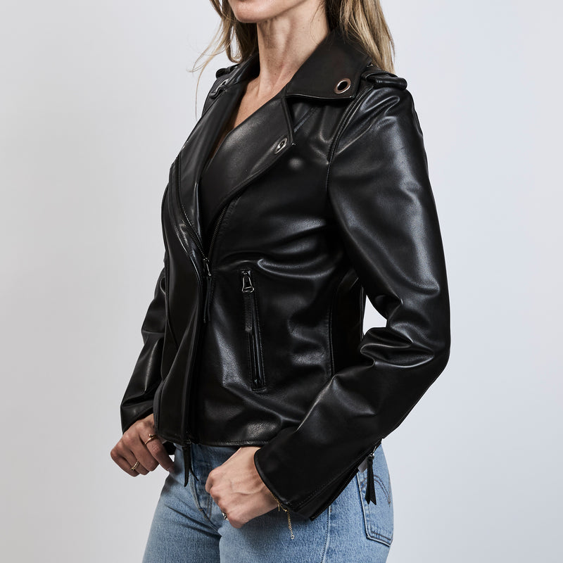 Lanvin Black Lambskin Leather Jacket