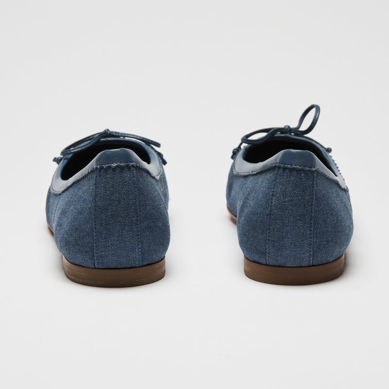 Christian Louboutin Blue Denim Mamadrague Ballet Flats Size 39.5