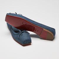Christian Louboutin Blue Denim Mamadrague Ballet Flats Size 39.5