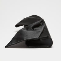 Christian Louboutin Black Satin Bow Clutch