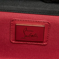 Christian Louboutin Black Satin Bow Clutch