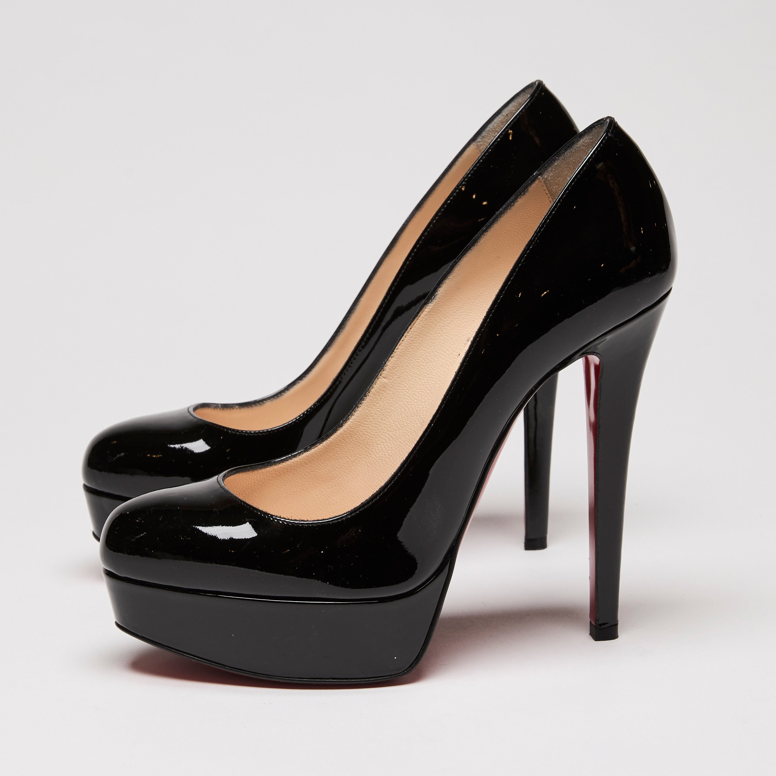 Christian Louboutin 黒ハイヒール 36.5 Kate - 70 mm Pumps - Patent calf leather - Black - Women