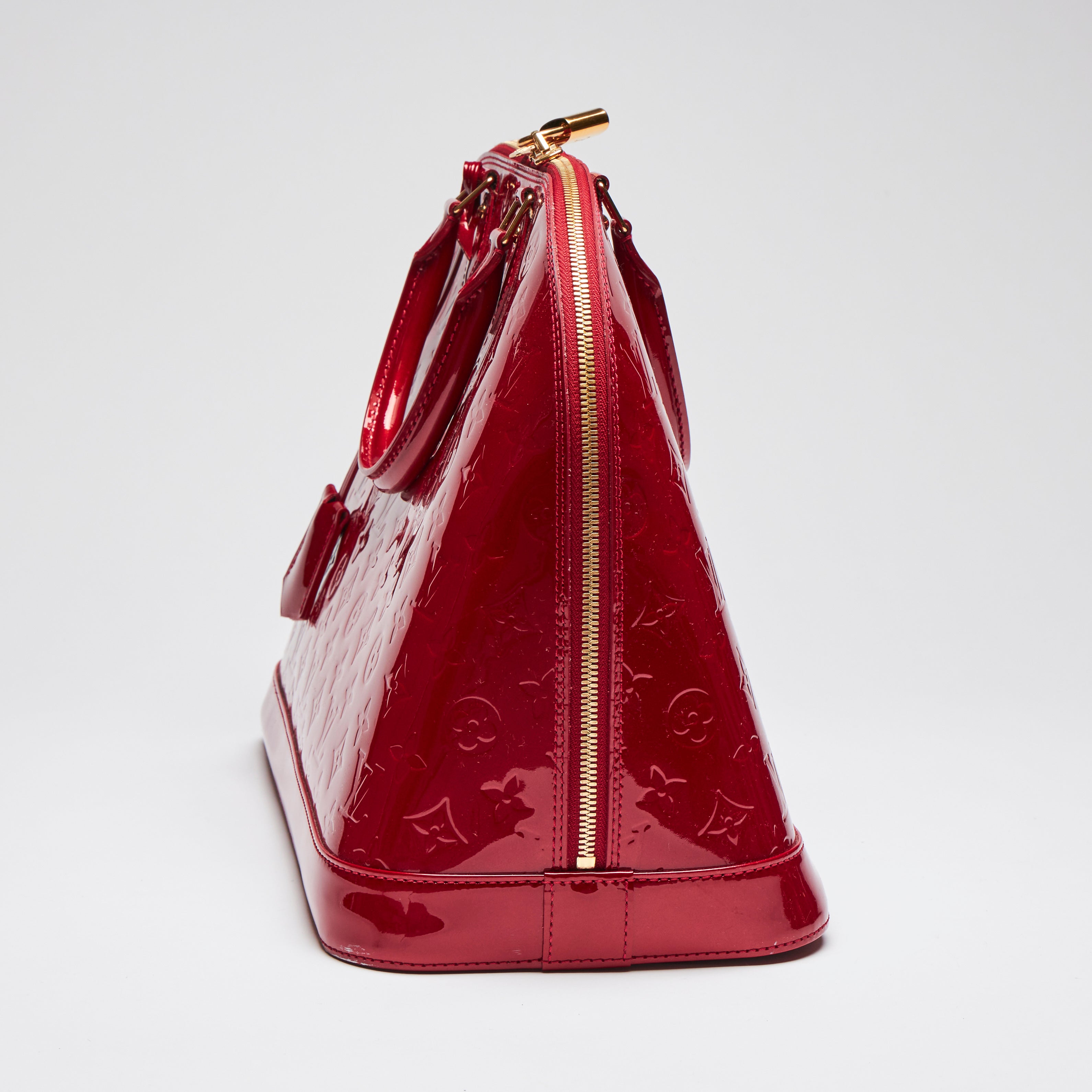 Louis vuitton red handle bag online