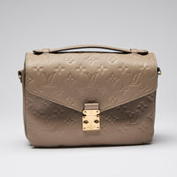 Louis Vuitton Turtledove Monogram Empriente Leather Pochette Metis Bag