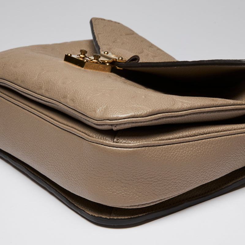 Louis Vuitton Turtledove Monogram Empriente Leather Pochette Metis Bag