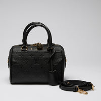 Louis Vuitton Black Monogram Empreinte Leather Speedy Bandoulière Hand Bag 20