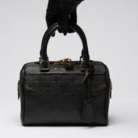 Louis Vuitton Black Monogram Empreinte Leather Speedy Bandoulière Hand Bag 20