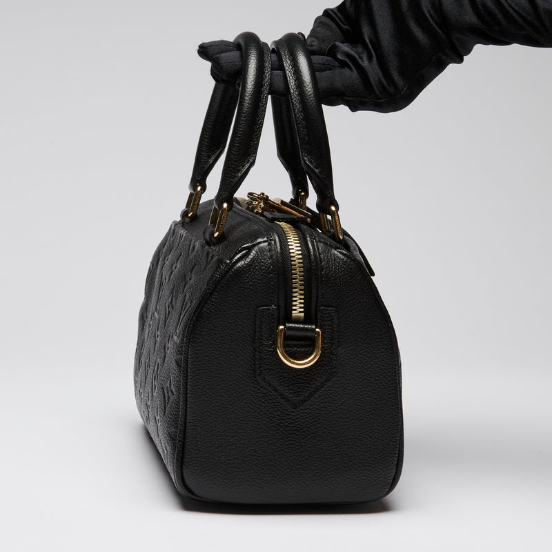 Louis Vuitton Black Monogram Empreinte Leather Speedy Bandoulière Hand Bag 20