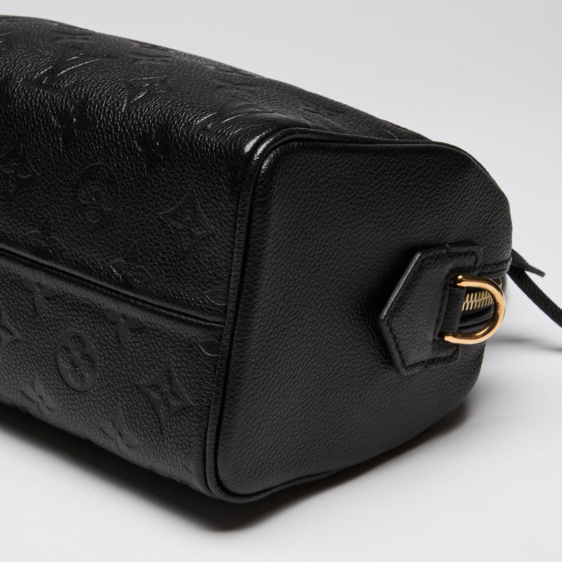 Louis Vuitton Black Monogram Empreinte Leather Speedy Bandoulière Hand Bag 20