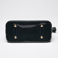 Louis Vuitton "Alma" PM Handbag in Navy Patent Leather