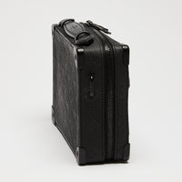 LV Black Monogram Taurillon Leather Handle Soft Trunk