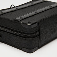 LV Black Monogram Taurillon Leather Handle Soft Trunk