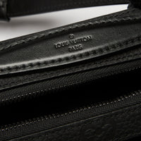 LV Black Monogram Taurillon Leather Handle Soft Trunk