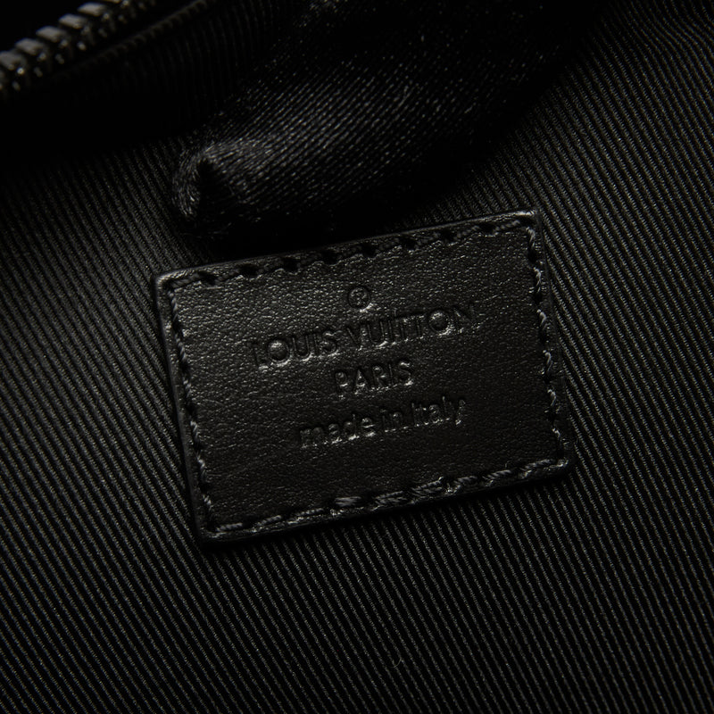 LV Black Monogram Taurillon Leather Handle Soft Trunk