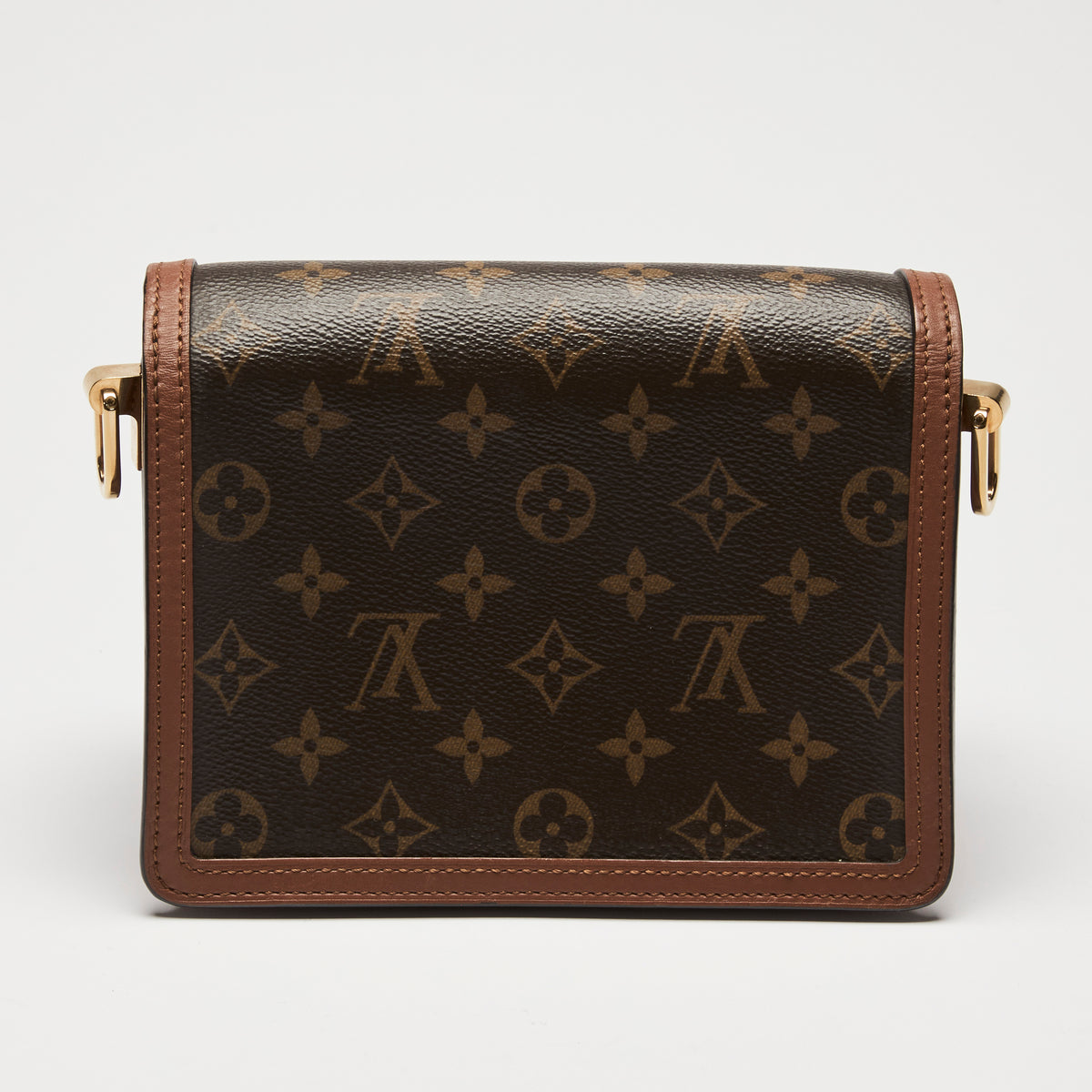 Louis Vuitton Brown Monogram Epi Grained Leather Mini Dauphine Flap Bag