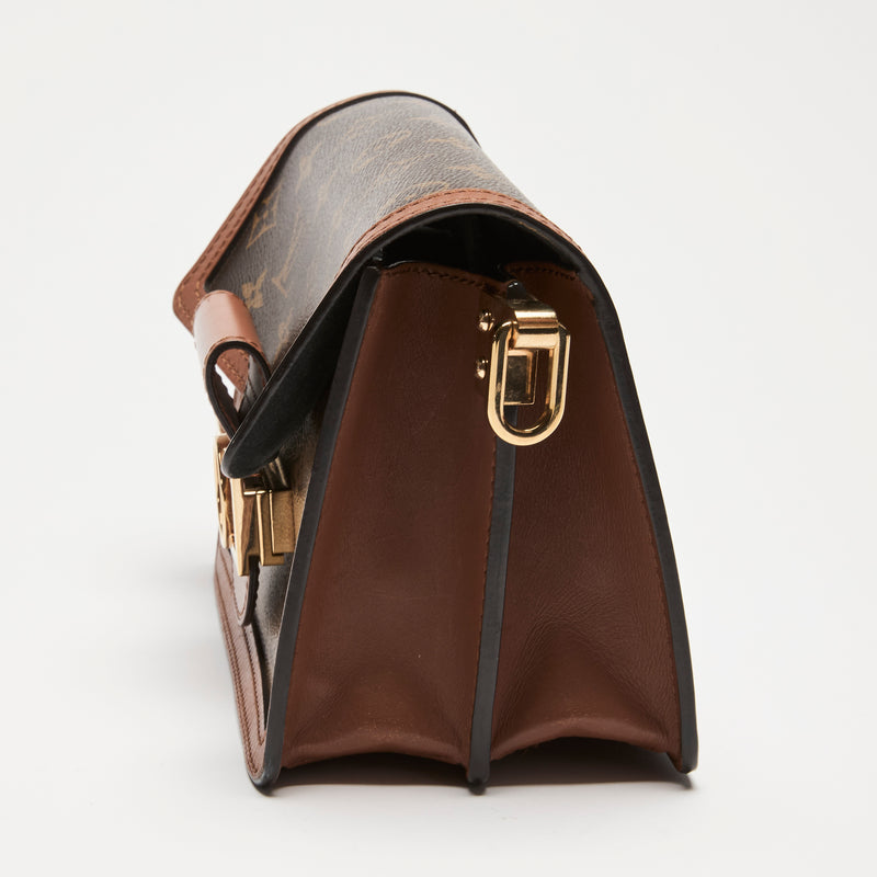 Louis Vuitton Brown Monogram Epi Grained Leather Mini Dauphine Flap Bag