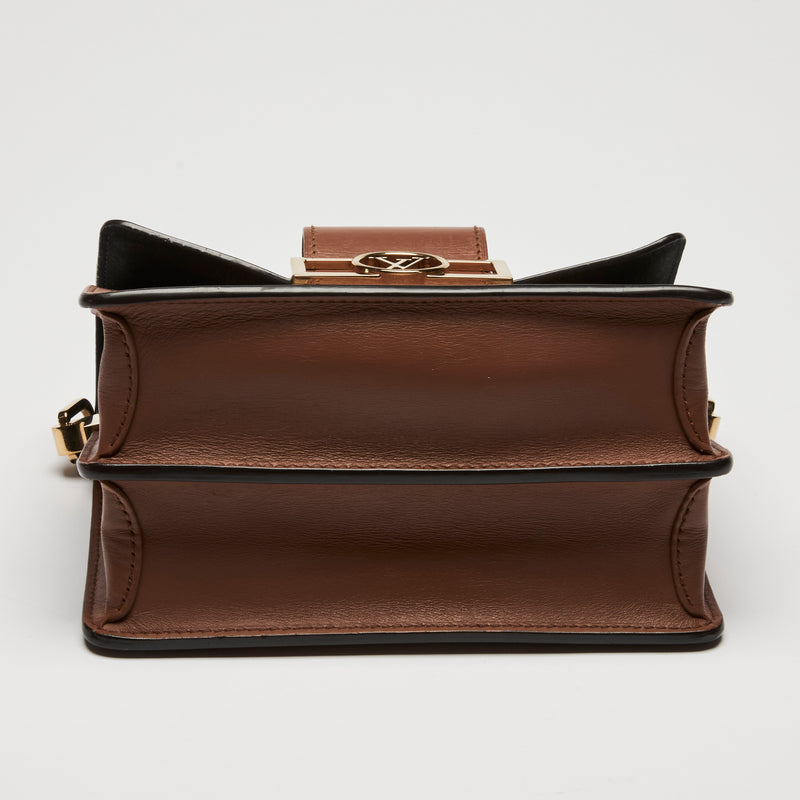 Louis Vuitton Brown Monogram Epi Grained Leather Mini Dauphine Flap Bag
