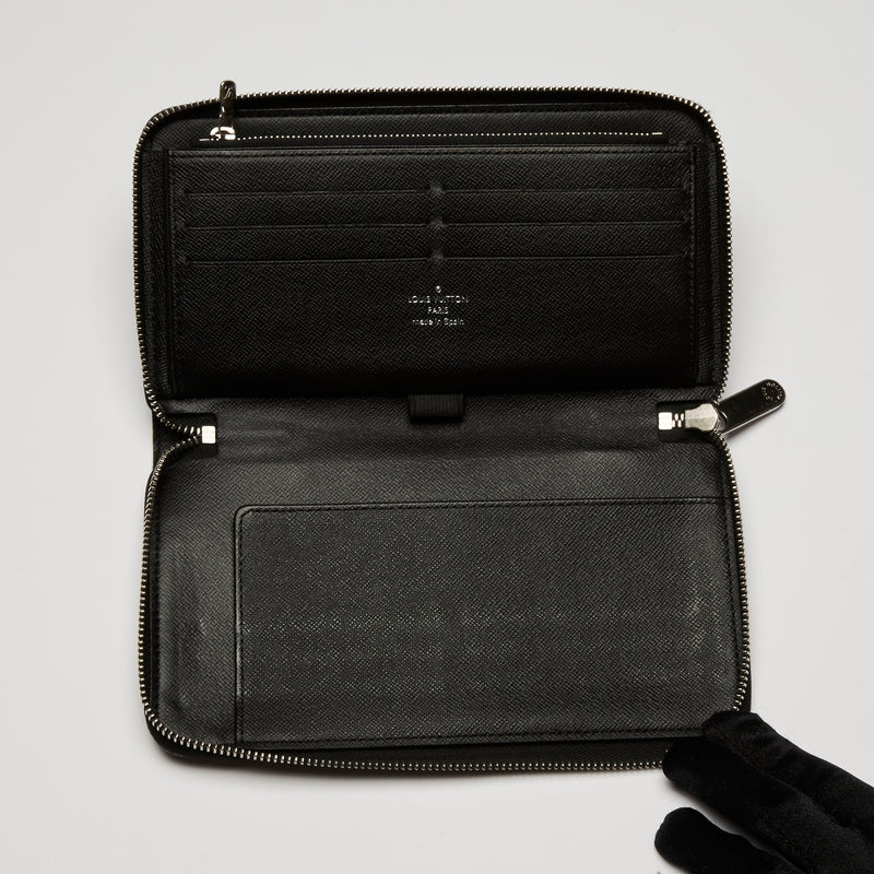 Louis Vuitton Black Damier Graphite Canvas Zippy Wallet