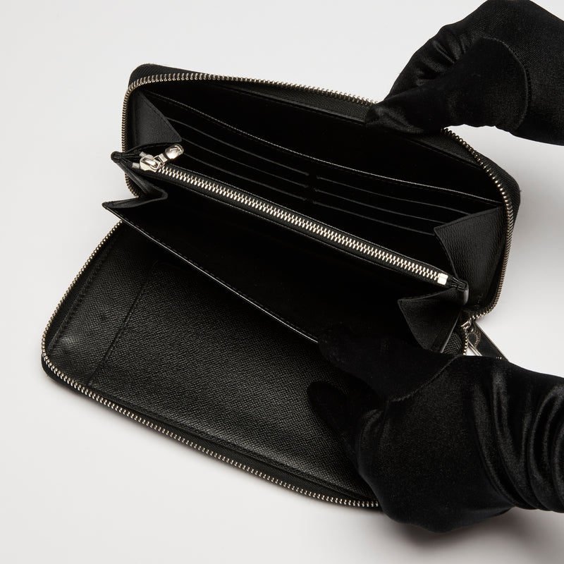 Louis Vuitton Black Damier Graphite Canvas Zippy Wallet