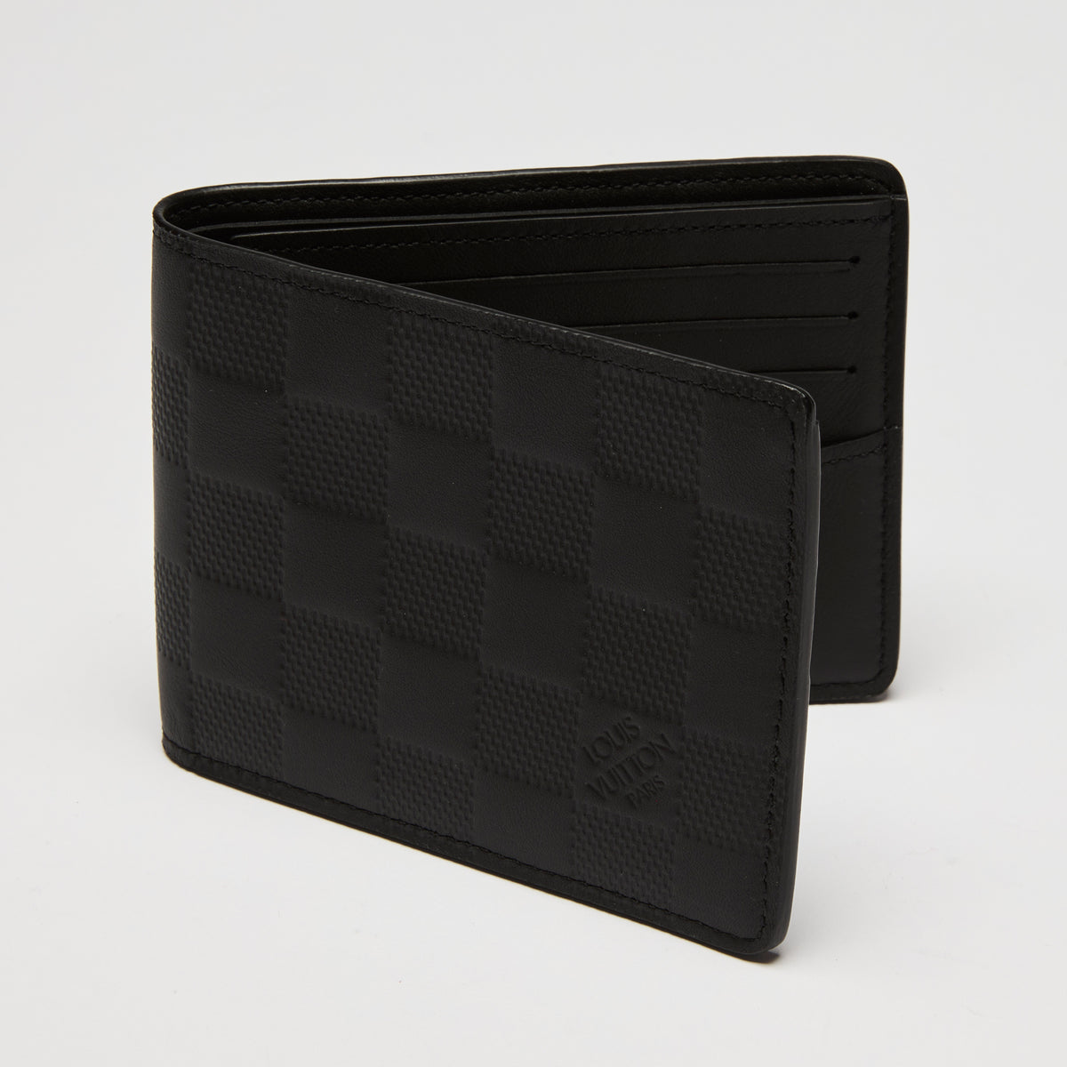 Louis Vuitton Black Damier Graphite Leather Bifold Wallet