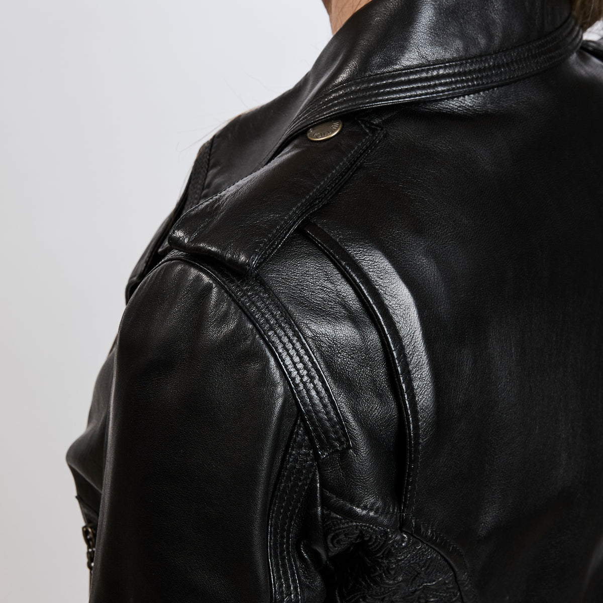 Lanvin Black Lambskin Leather Jacket