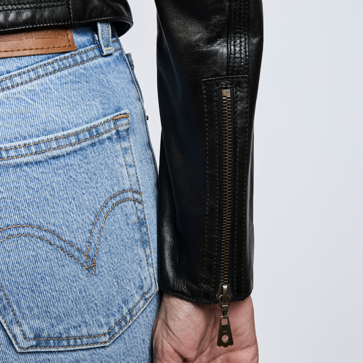 Lanvin Black Lambskin Leather Jacket