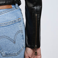 Lanvin Black Lambskin Leather Jacket