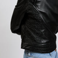 Lanvin Black Lambskin Leather Jacket
