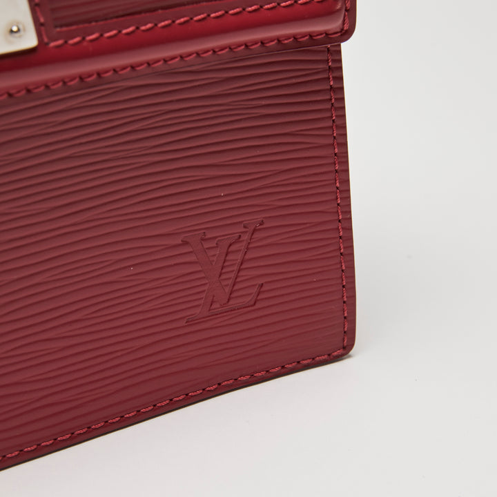 Louis Vuitton Red Epi Leather Sevigne PM Top Handle Bag