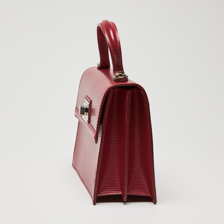 Louis Vuitton Red Epi Leather Sevigne PM Top Handle Bag