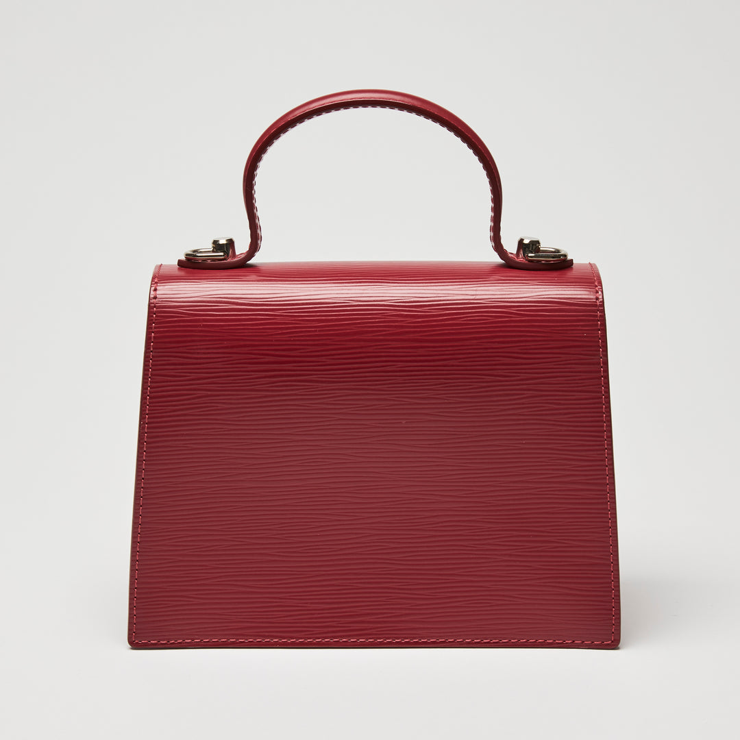 Louis Vuitton Red Epi Leather Sevigne PM Top Handle Bag