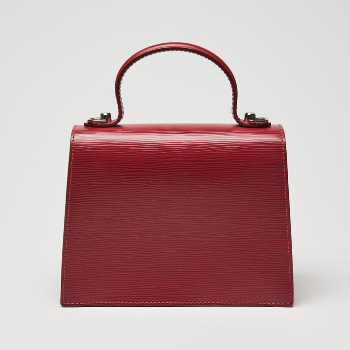 Louis Vuitton Red Epi Leather Sevigne PM Top Handle Bag