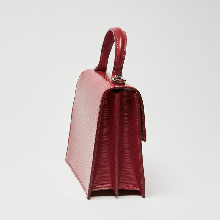 Louis Vuitton Red Epi Leather Sevigne PM Top Handle Bag