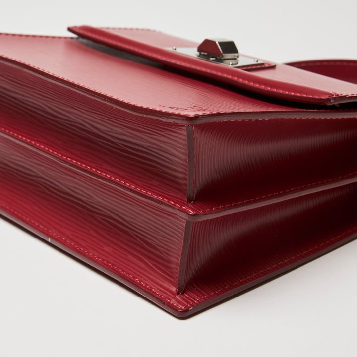 Louis Vuitton Red Epi Leather Sevigne PM Top Handle Bag