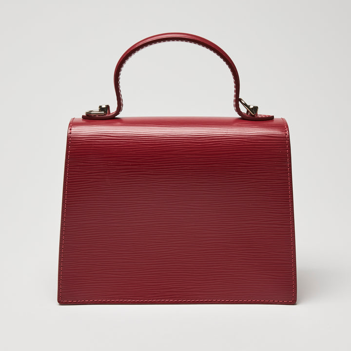 Louis Vuitton Red Epi Leather Sevigne PM Top Handle Bag