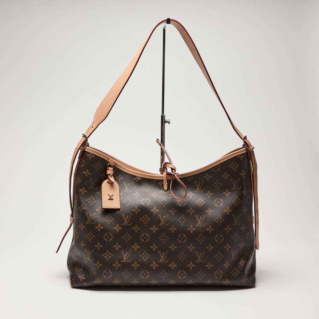 Louis Vuitton Brown Monogram Canvas CarryAll MM Tote Bag