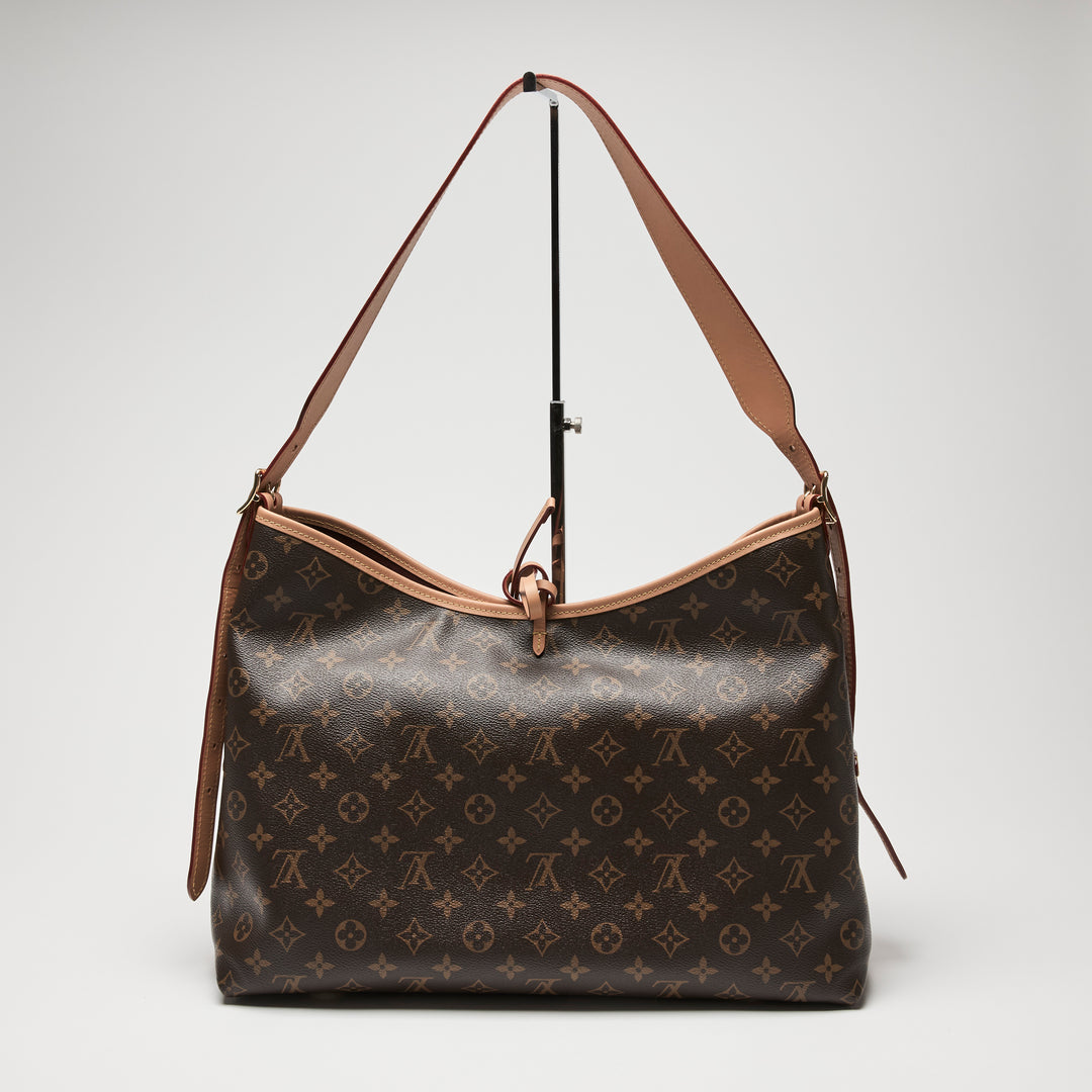 Louis Vuitton Brown Monogram Canvas CarryAll MM Tote Bag