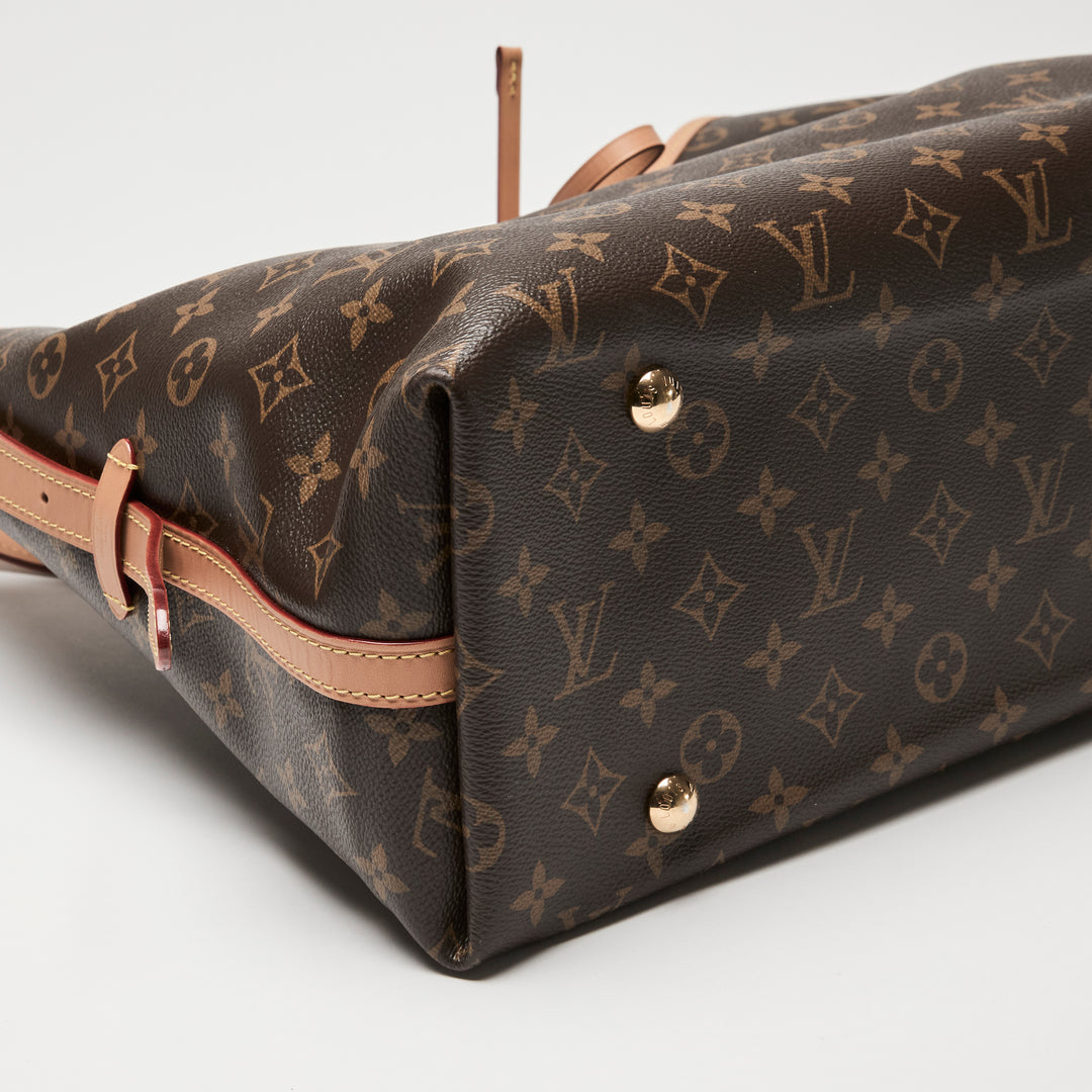 Louis Vuitton Brown Monogram Canvas CarryAll MM Tote Bag