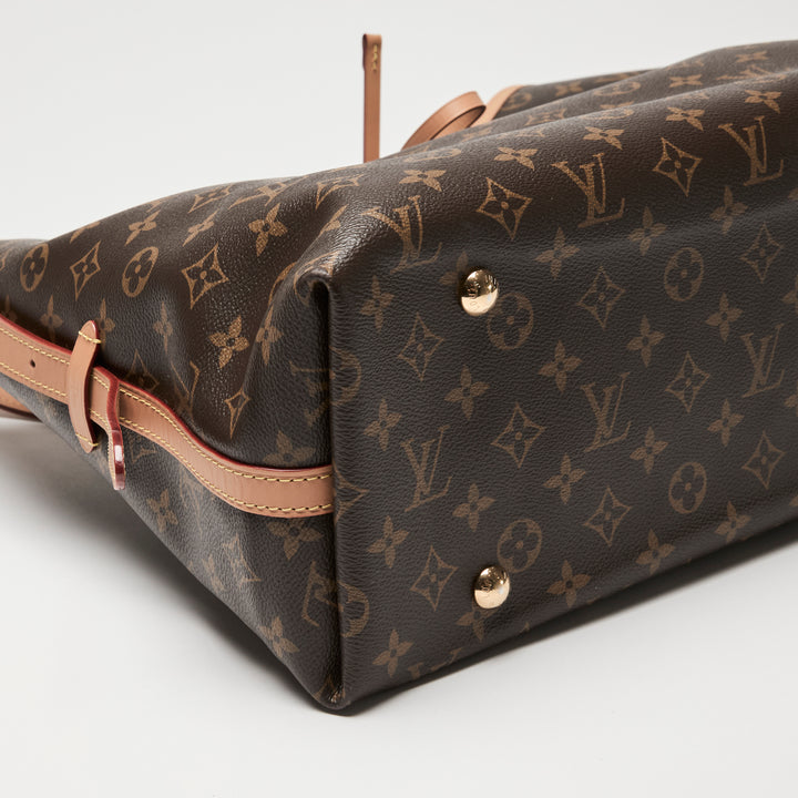 Louis Vuitton Brown Monogram Canvas CarryAll MM Tote Bag