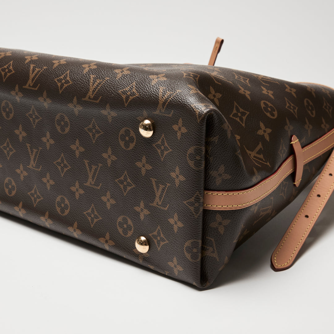 Louis Vuitton Brown Monogram Canvas CarryAll MM Tote Bag