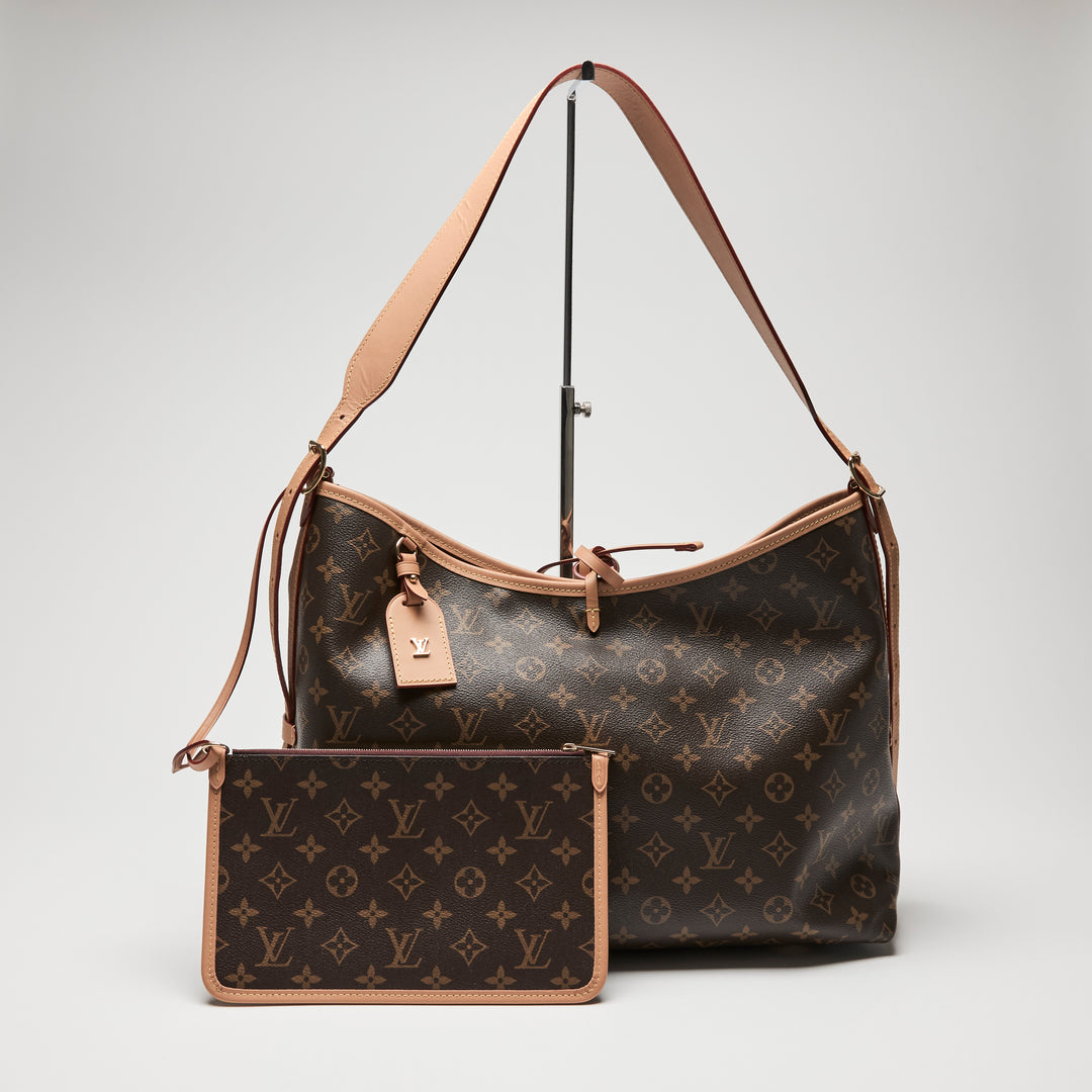 Louis Vuitton Brown Monogram Canvas CarryAll MM Tote Bag