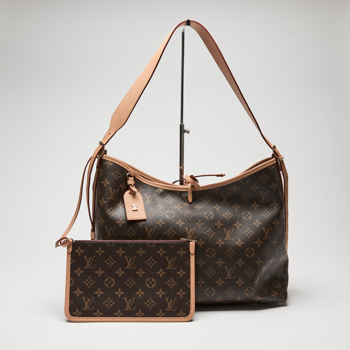 Louis Vuitton Brown Monogram Canvas CarryAll MM Tote Bag