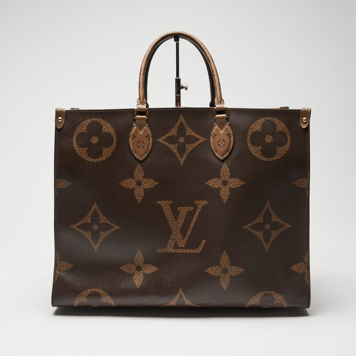 Louis Vuitton Brown Monogram Canvas OnTheGo GM Tote