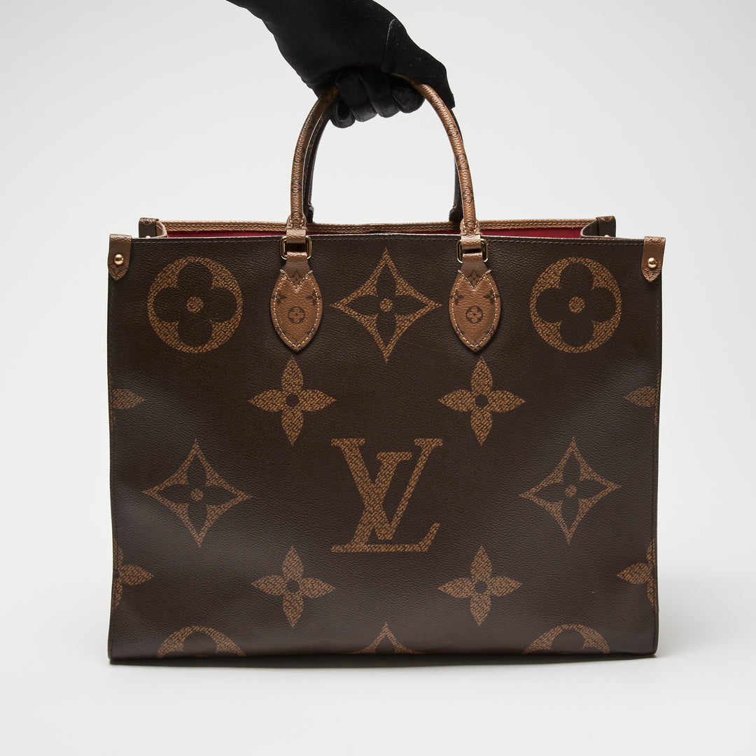 Louis Vuitton Brown Monogram Canvas OnTheGo GM Tote