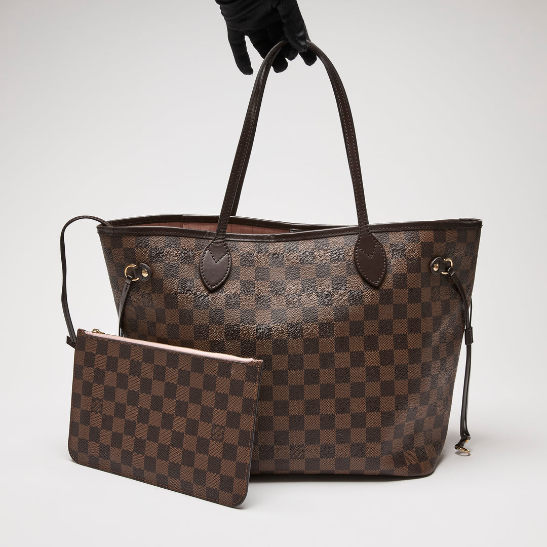 Louis Vuitton Damier Ebene Neverfull MM Handbag