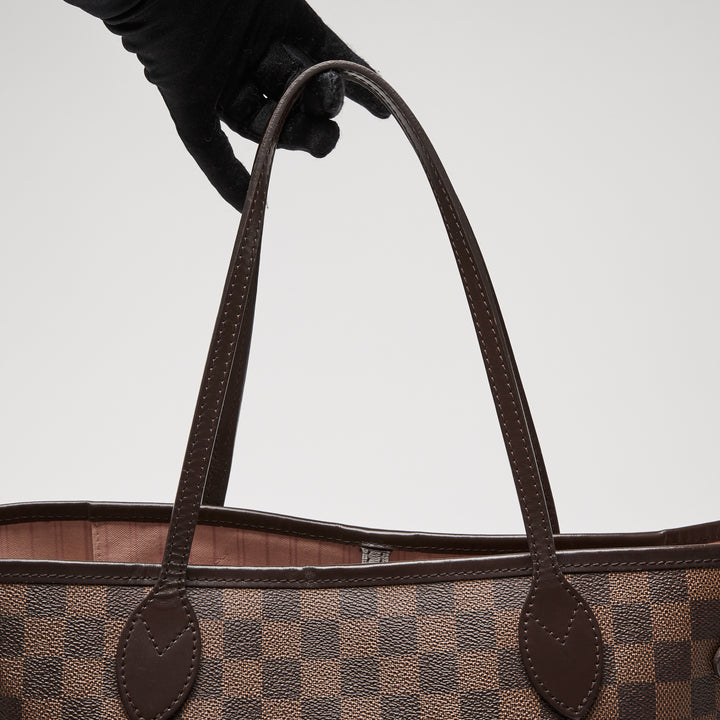 Louis Vuitton Damier Ebene Neverfull MM Handbag